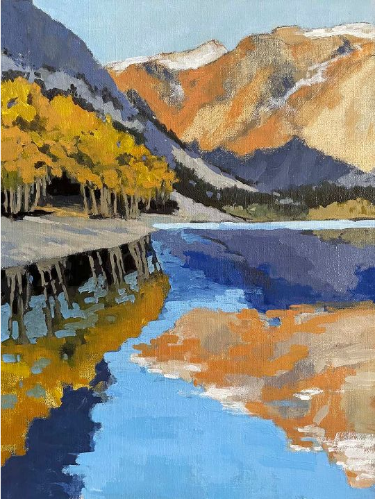 Sierra Fall Reflections Lundy Lake